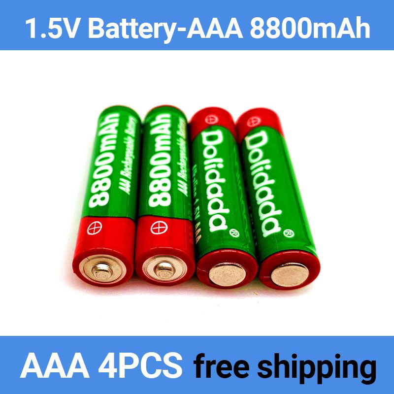1.5v aaa 8800 mah alkalisk batteri aaa genopladeligt batteri til fjernbetjening legetøjsbatterirøg osv.