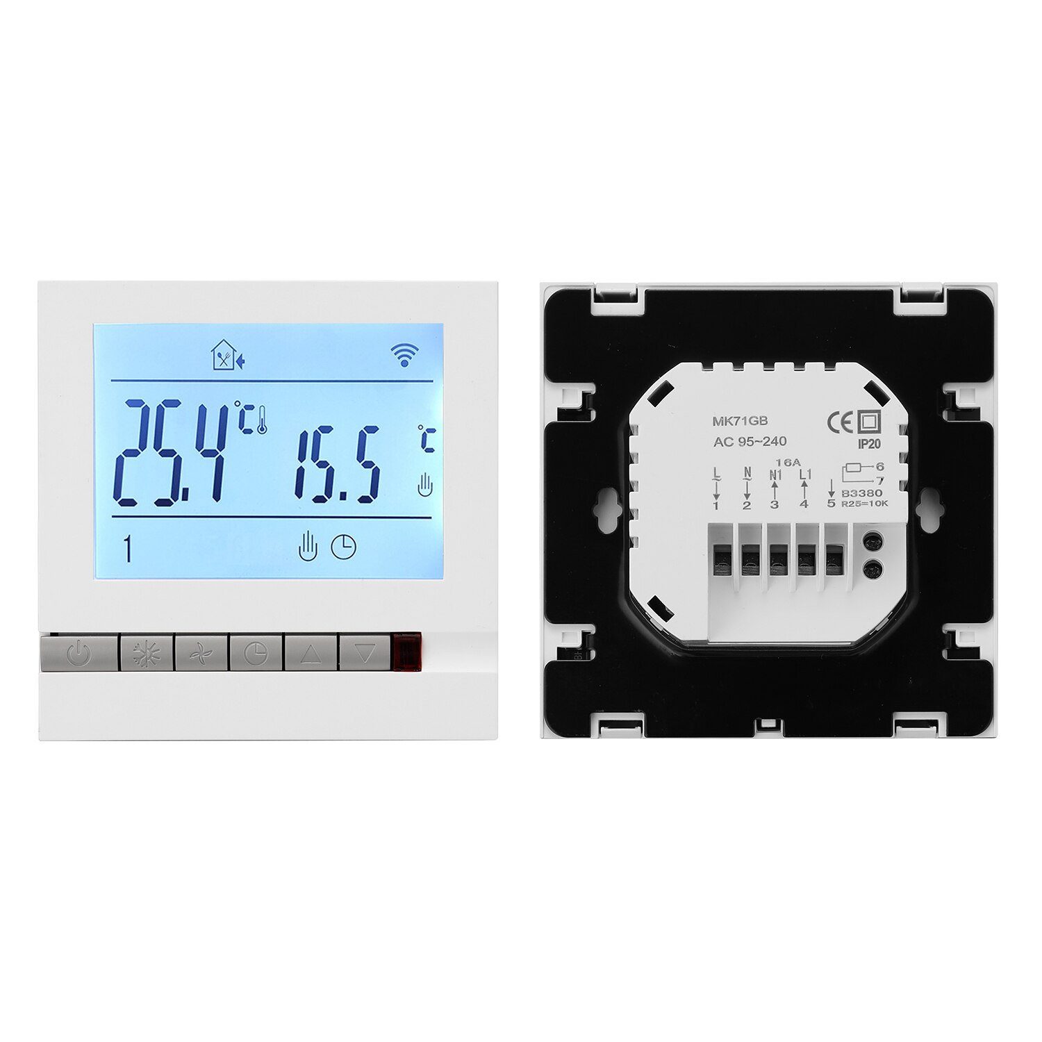 Intelligent LCD Programmable Inddor Floor Heating Room Thermostat for Floor Room Temperature Controller Device