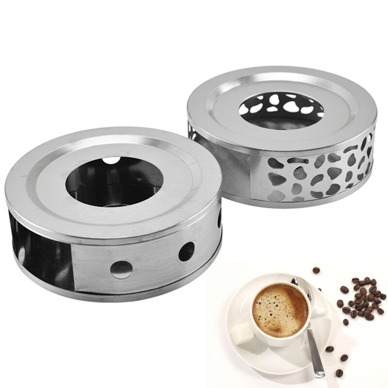 Base para calentar bebidas de café y té, calentador duradero de acero inoxidable para tetera, soporte para velas, trivetes