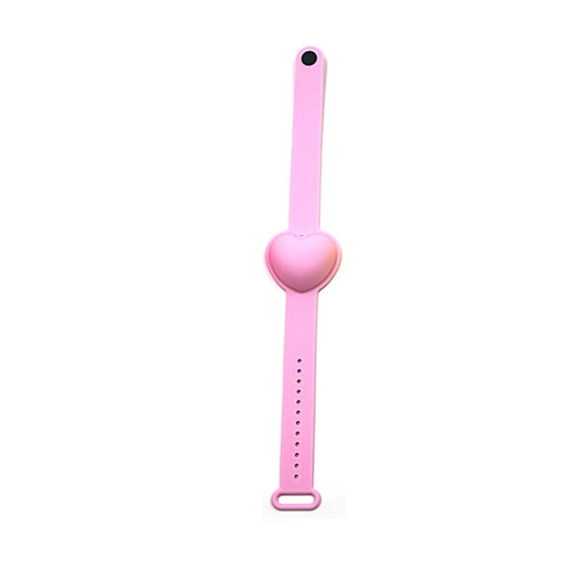 Pulsera Gel Hydroalcoholic Wristband Distributore di Lavaggio Riutilizzabile Disinfettante per le mani di Erogazione Del Braccialetto Per i bambini Il regalo Supporto Per Polso: Colore rosa