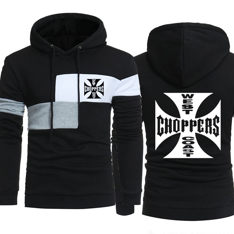 Trend Men's Sweatshirt West Coast choppers Spring Autumn Casual Splicing pullover Cotton Men's hoodie