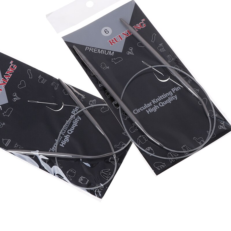11Pcs/set 43/65/80cm Stainless Circular Knitting Needles Size 6-16