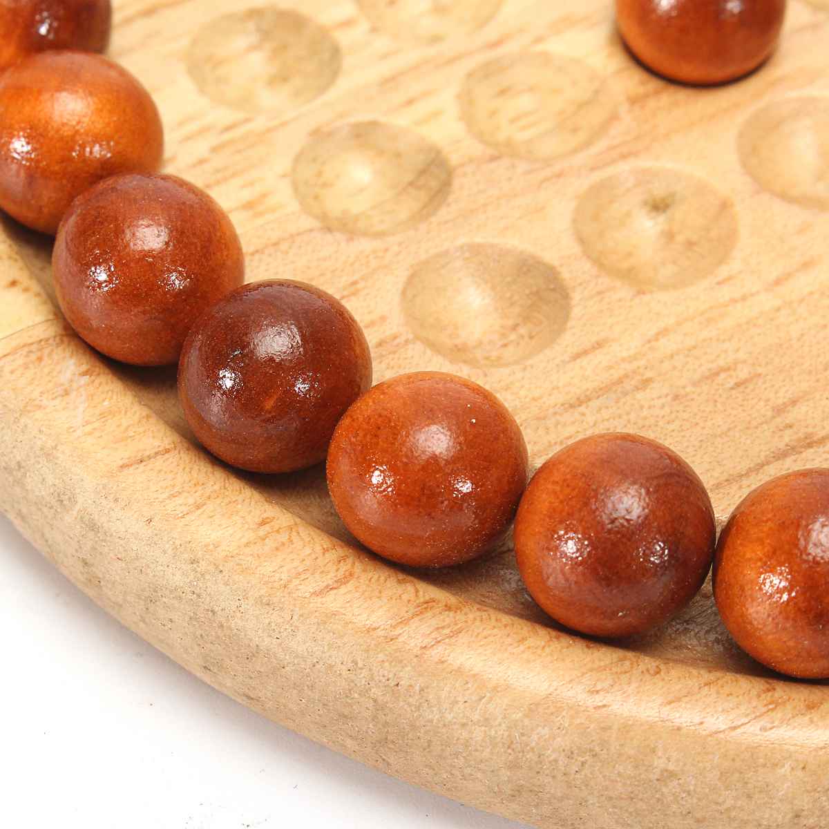 Klassieke Educatief Speelgoed Europese Hout Puzzels Bordspel Enkele Schaken Solitaire Diamond Bewegen Onafhankelijke Cognitieve Vermogen Speelgoed