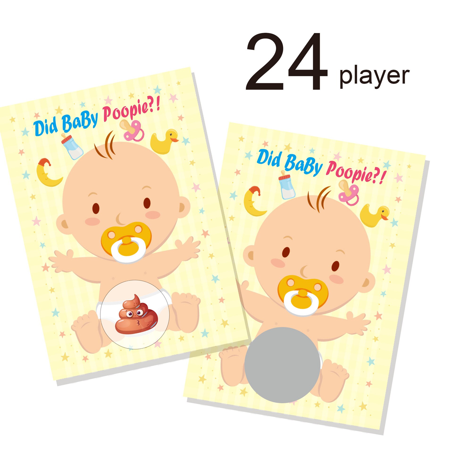 Baby Dusche Party Geschlecht offenbaren Spiel Rubbelkarten Baby Dusche Party Dekoration Versorgung: Tiefe Saphir
