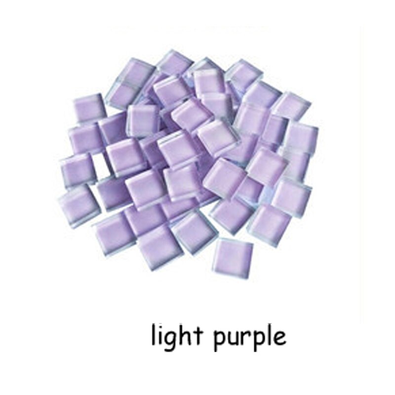 Micro Glas Tiny Mini Mozaïek Tegel DIY Hobby Kinderen Handgemaakte Crystal Gratis Stone Craft Materiaal Creativiteit: light purple
