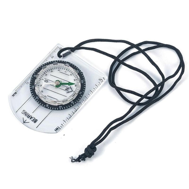 All In One Outdoor Hiking Camping Baseplate Mini Compass Compass Mm Map Scale Ruler Multifunctional Equipment