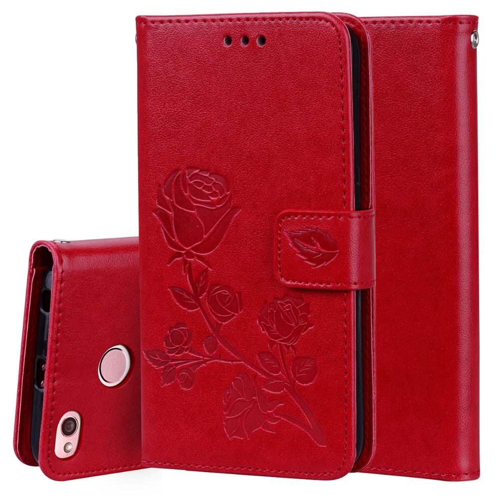 For xiaomi Redmi 4X Case on Redmi 4X Case Flip 5.0 inch Rose Flower Skin Leather Wallet Book Case for xiaomi Redmi 4X 4 X Cover