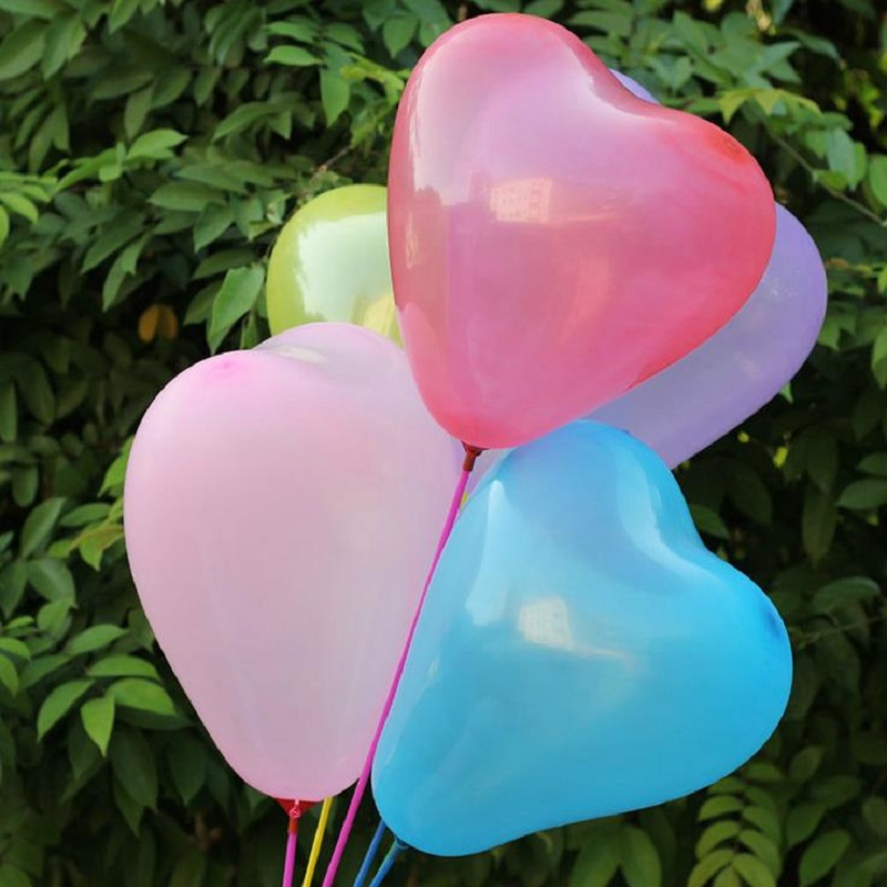 10 stk fest pats bolde oppustelige pats børn legetøj præsenterer hjerteformede ballon helligdage fødselsdage bryllup diy latex balloner