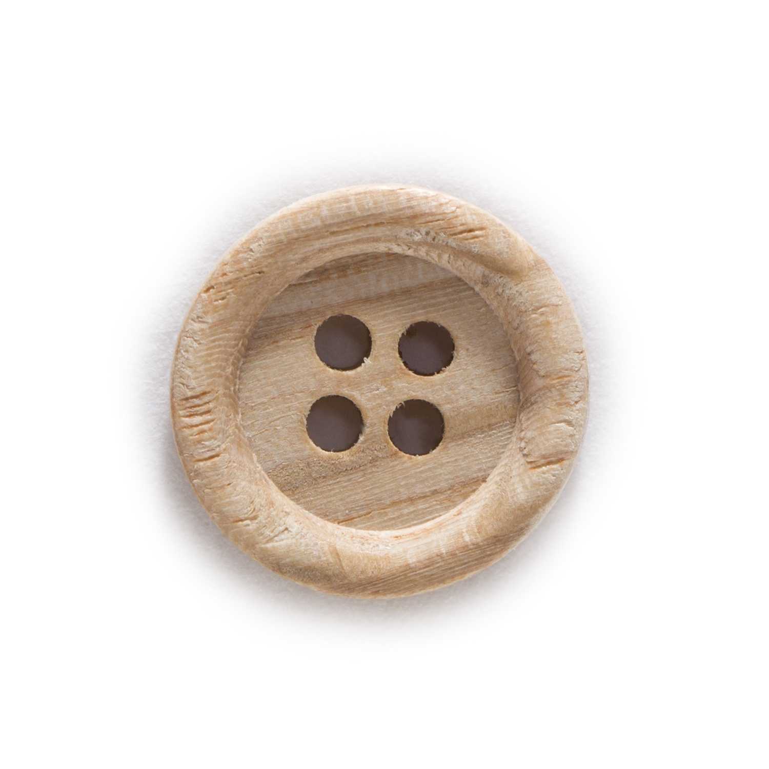 50Pcs 2/4-Gaten Hout Knop Voor Naaien Scrapbooking Kleding Ambachten Jacket Blazer Truien Handwerk Accessoires 15-18Mm: 15mm / 4 Hole
