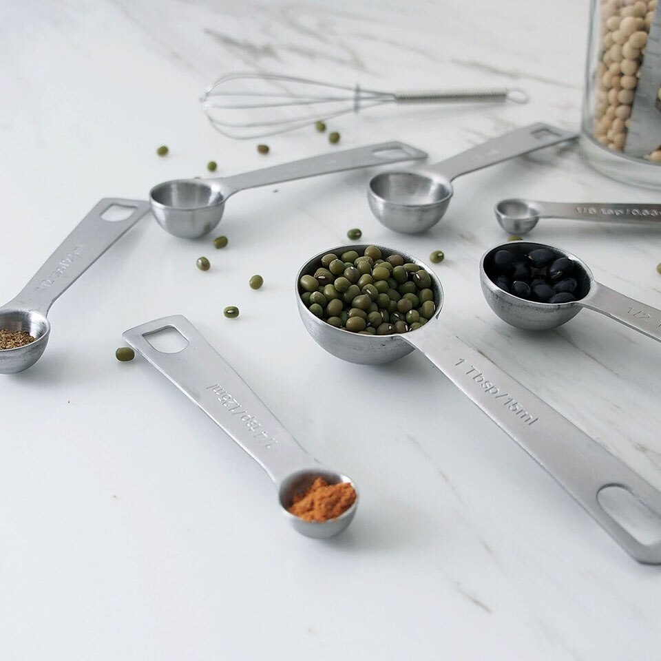 9Pcs/Set Measuring Spoons Cups Set with Measuring Stick Eggbeater Whisk Scales Handle for Kitchen Baking Cooking