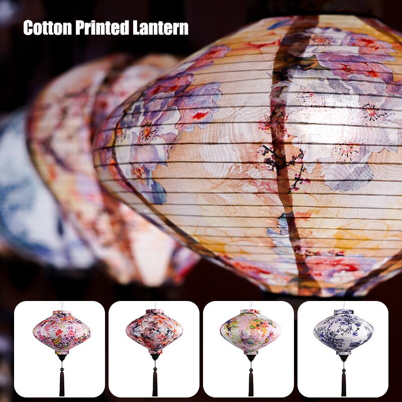 12/14 tums kinesiska sidenlyktor japan vietnam mid-höstlykta för utomhus vårfestival fest hängande dekor palatslykta