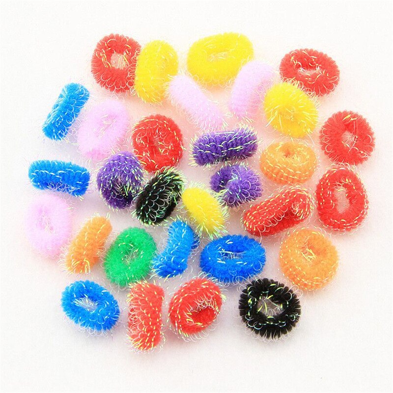 Diameter 40 Stks/pak Candy Kleur Basic Rubber Band Kinderen Kids Elastische Haarband Baby Meisjes Haar Touw Accessoires