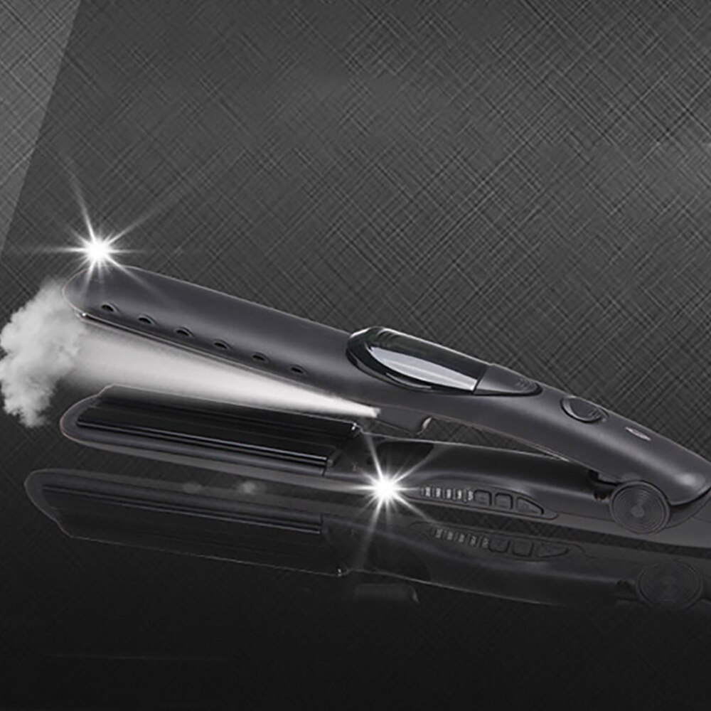 Huishouden Stoom Stijltang Straight Curl Dual-Gebruik Steil Haar Clip Stijltang Keramische Snelle Warmte Anti-Brandwonden