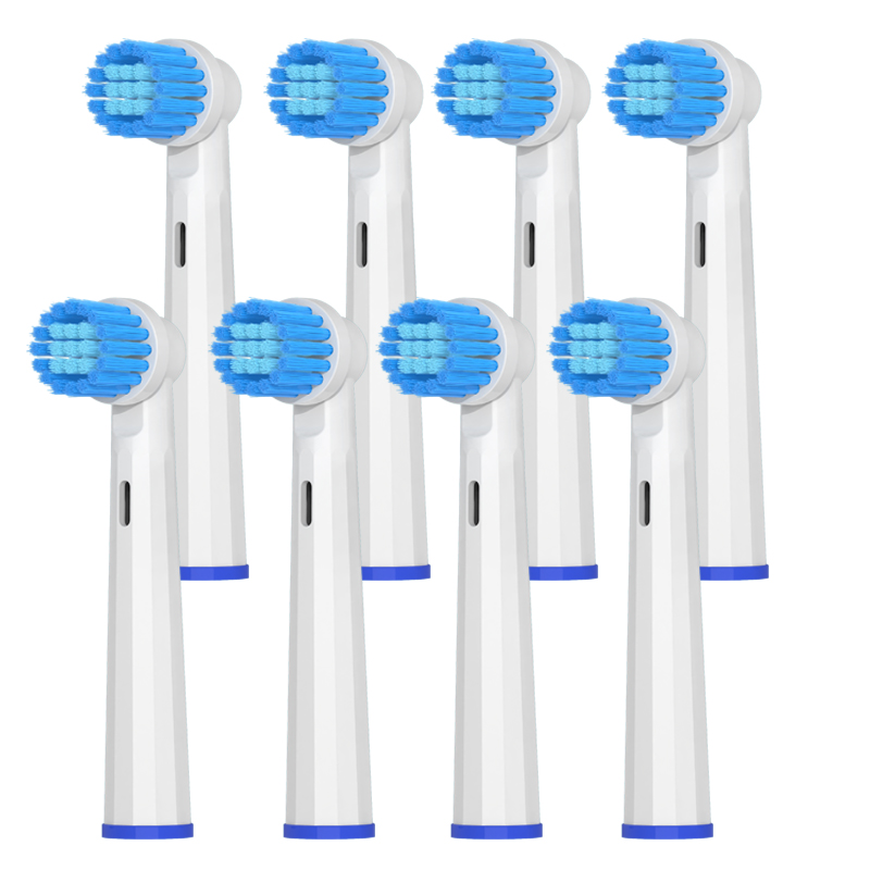 4/8/12/16PCS Voor OralB 650 Vervanging Opzetborstels Sonic Elektrische Vacuüm DuPon Tandenborstel Zachte haren Opzetborstels: Bruin