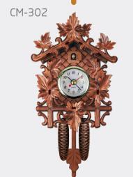 årgang hjem dekorativ fugl veggklokke hengende tre gjøkur klokke stue pendel klokke håndverksklokke til hus: 2