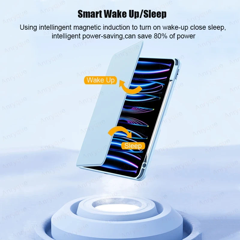 Afneembare magnetische hoes voor iPad Mini A17 Pro hoes voor iPad Mini 7 8,3 inch tablethoes Mini 6 opvouwbare folio cover potloodhouder