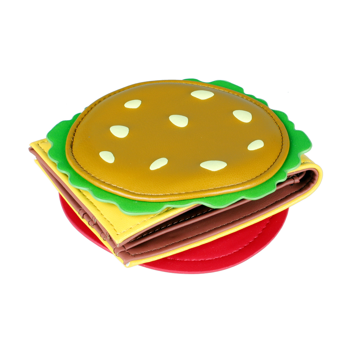 Burger shaped cute women's wallet, men's ID card holder