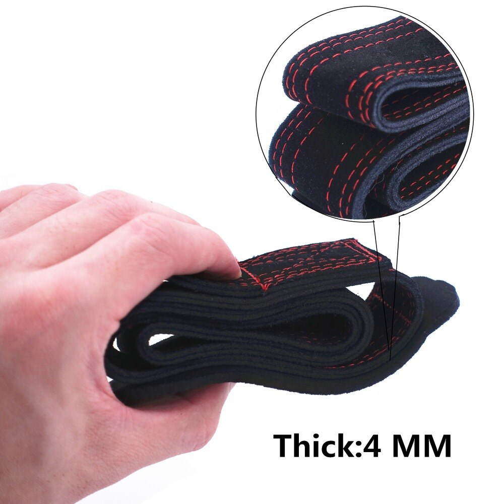 Fitness Gewichtheffen Lederen Polsband Met Neopreen Ondersteuning Voor Mannen En Vrouwen Wraps Zware Powerlifting Grip Haak