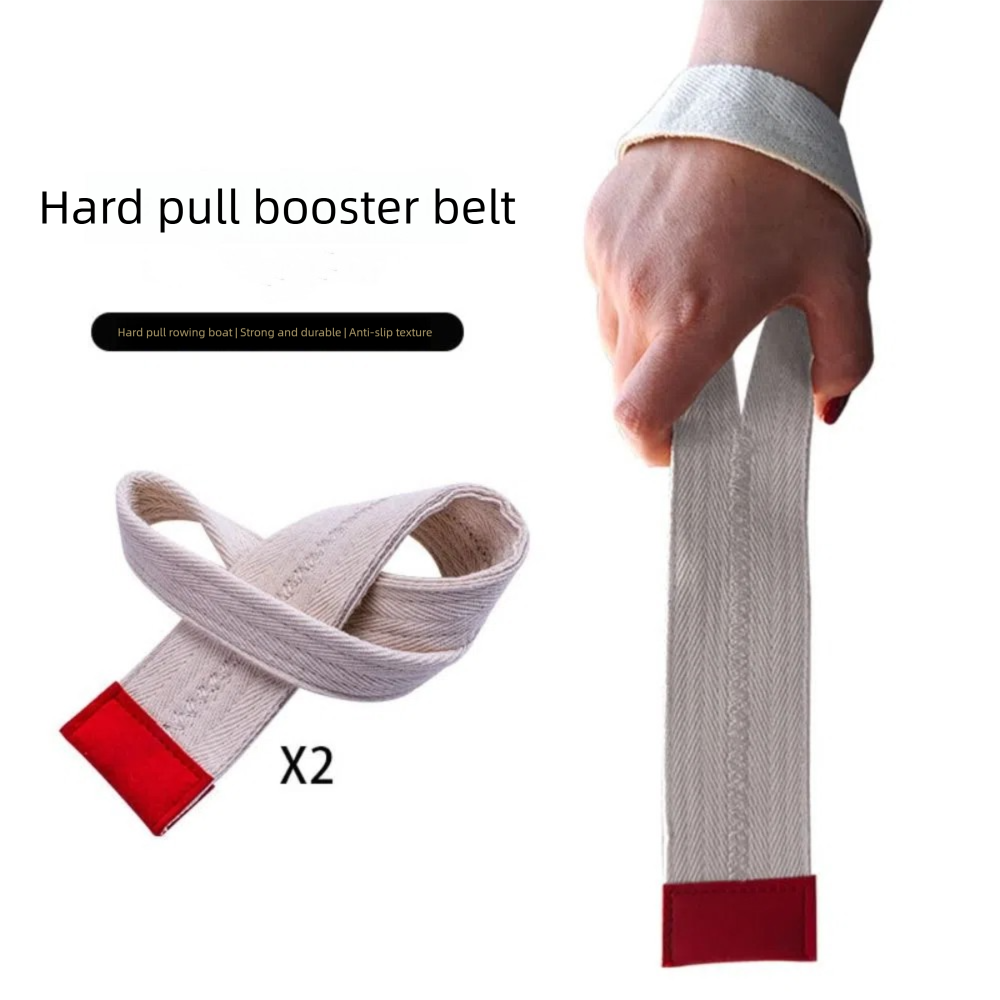 1 Pair Cotton Lifting Straps Wear-resistant Adjustable Fitness Wrist Wraps Durable Non-slip Deadlift Fitness Straps Build Muscle