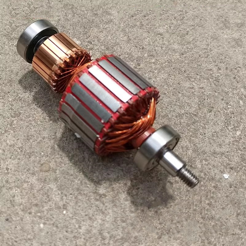 Armature de moteur pour aspirateur domestique, fils de cuivre, Rotor de moteur à grande vitesse PA22D, pièces de rechange: Gris clair