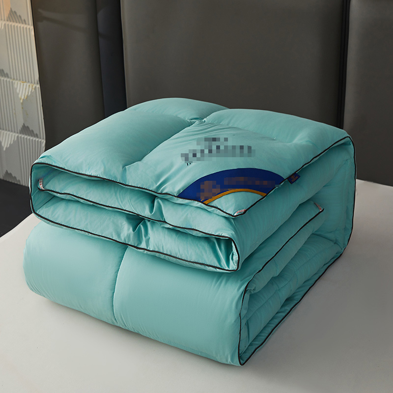 Hotelbettdecke 95, weiße Gänsedaunendecke, Sommer-Kühlbettdeckeneinsatz, luftdurchlässiger Bezug, Frühlings- und Herbststeppdecke, Wintersteppdecke: dunkel khaki