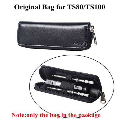 Original Portable Carry Case Small Zipper Tool Pouch Organizer Bag for TS100 TS80 Solder Iron ES120 ES121 Electric Screwdriver: TS100 Original Bag