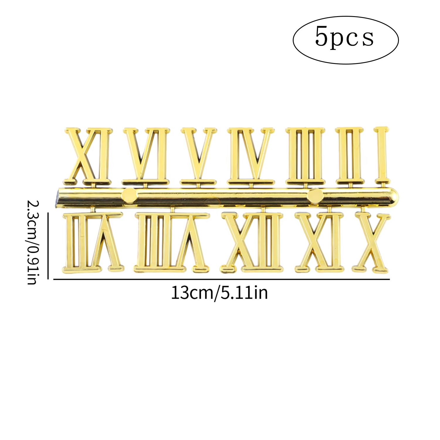 Clock Numerals Arabic Roman Number Restore Clock Numerals Accessories DIY Epoxy Resin Clock Molds Accessories: Rose Red