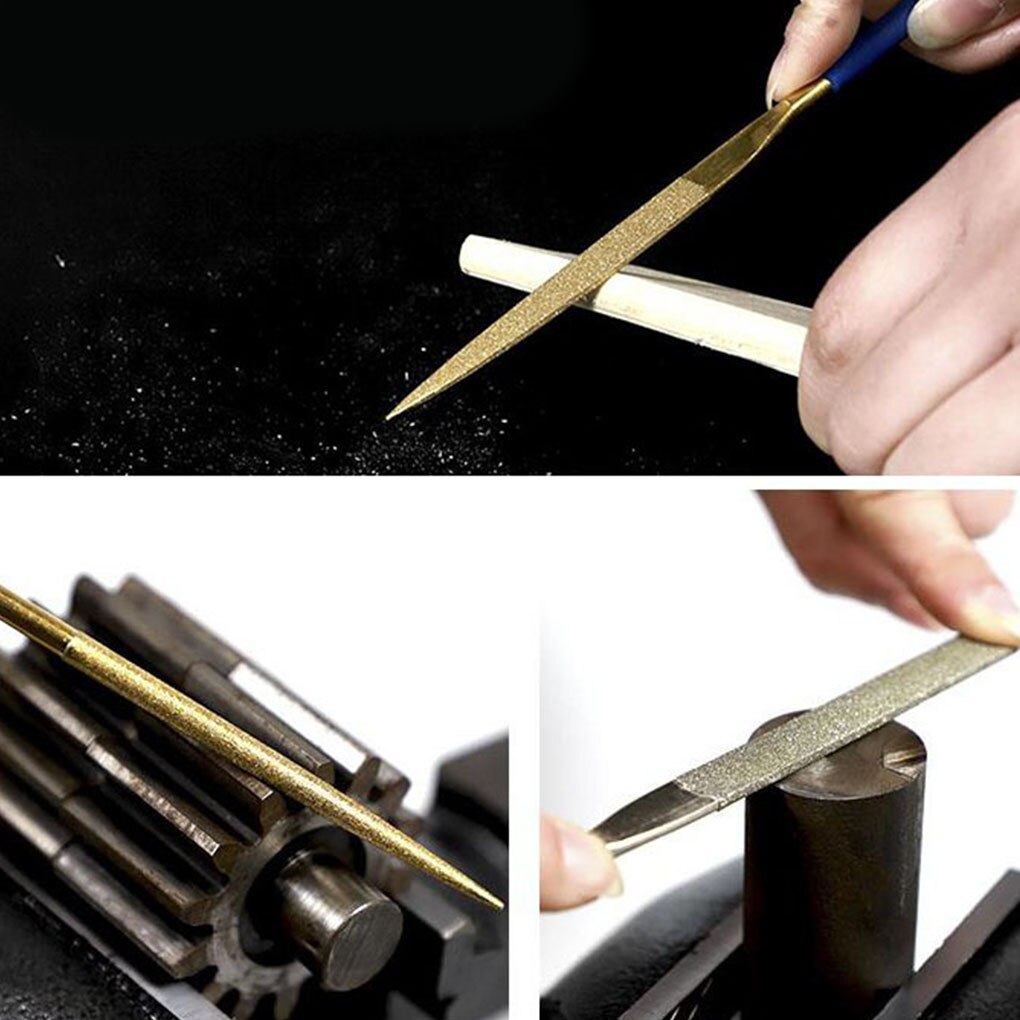 3x140mm/4x160mm/5x180mm Rasp Needle Files Set Wood Carving Tools for Steel Rasp Needle Filing Woodworking Hand File Tool