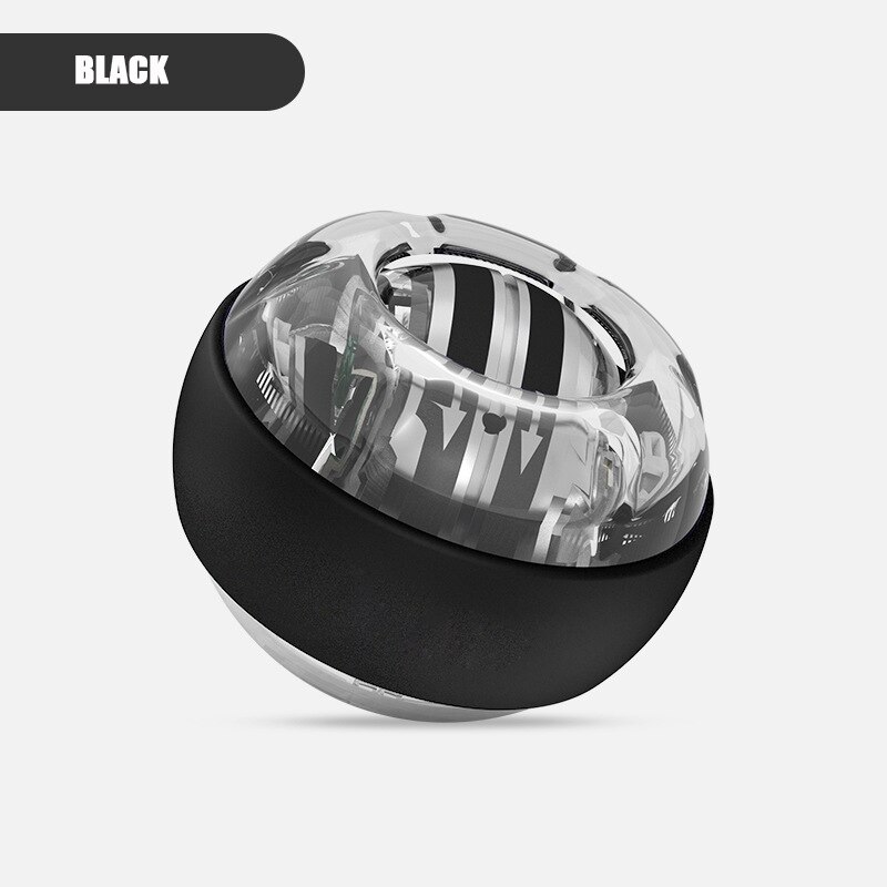 Self-starting centrifugal wrist ball arm strength handshake Wanli wrist exercise fitness equipment mute dazzling: Black