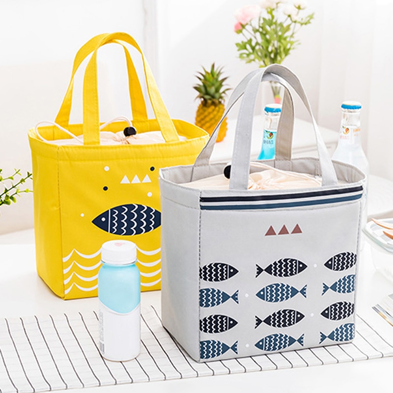 Vrouwelijke Lunch Voedsel Box Zak Geïsoleerde Thermische Voedsel Picknick Lunch Tassen Voor Vrouwen Kids Mannen Cooler Tote Bag Case