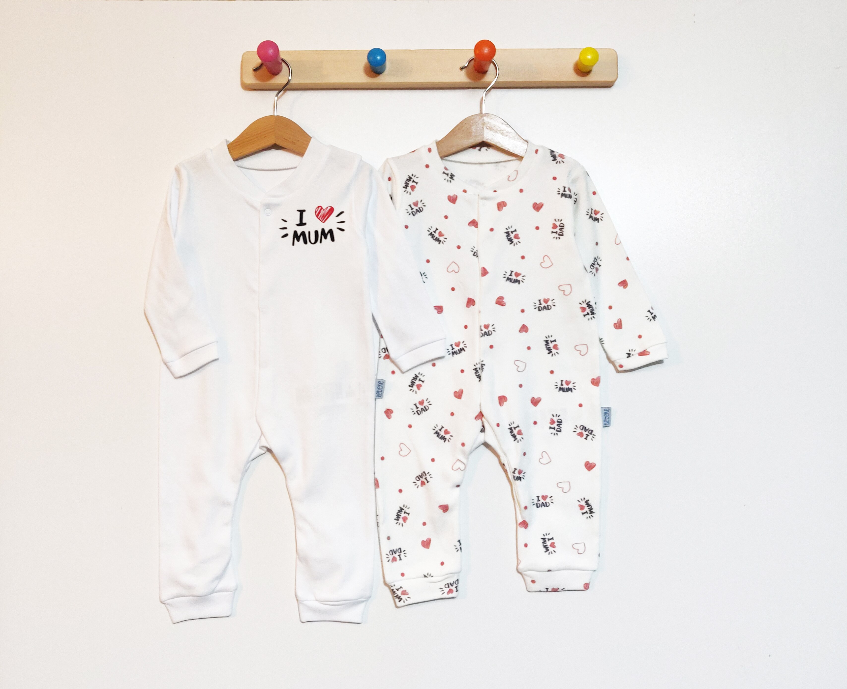 Bebeke % 100 pamuk bebek pijama takımı
