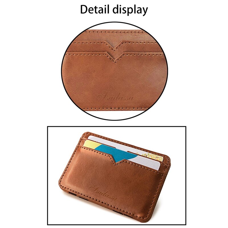 Creatieve Pu Leer Mannen Magic Wallet Visitekaartje Tas Portemonnee Mannen Tas Met Ssadassa