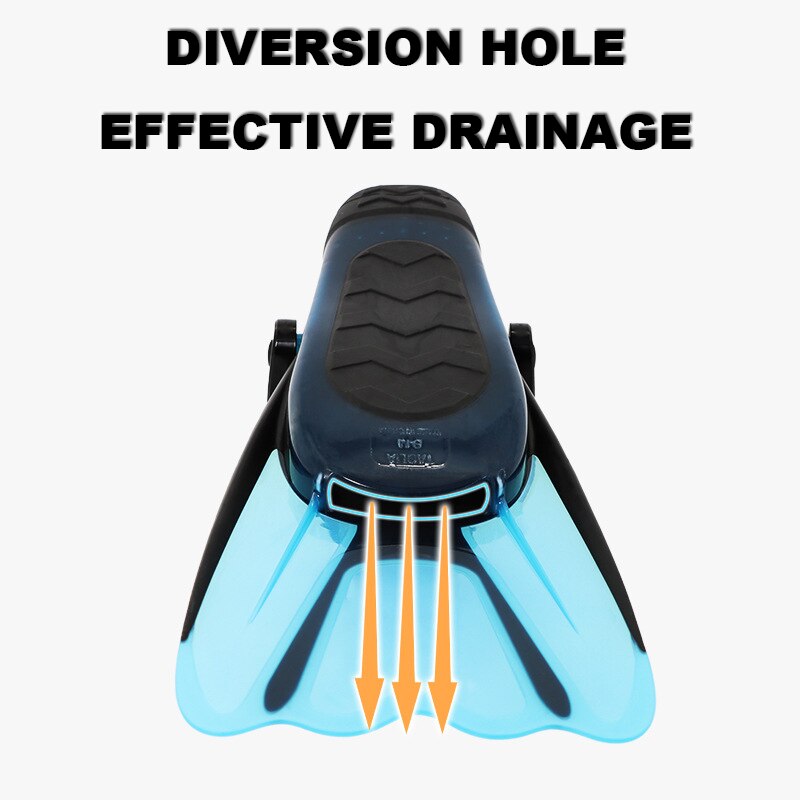 Adjustable Swim Flippers Snorkeling Silicone Adult Flexible Comfort Open Short fins For Training Diving Equipment