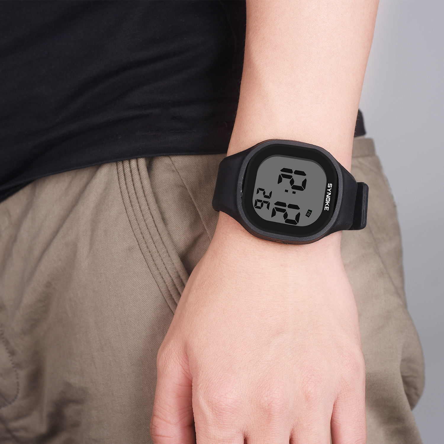 Synoke Studenten Kinderen Horloges Sport Kleurrijke Siliconen Band Digitale Horloges Wekker Led Light Kids Horloges Relgio