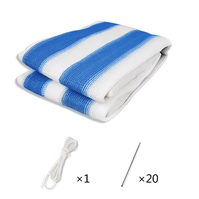 Home Balcony Privacy Screen With Grommets Fence Deck Shade Yard Cover UV Sunblock Wind Outdoor Garden House Sail Awning: Blue