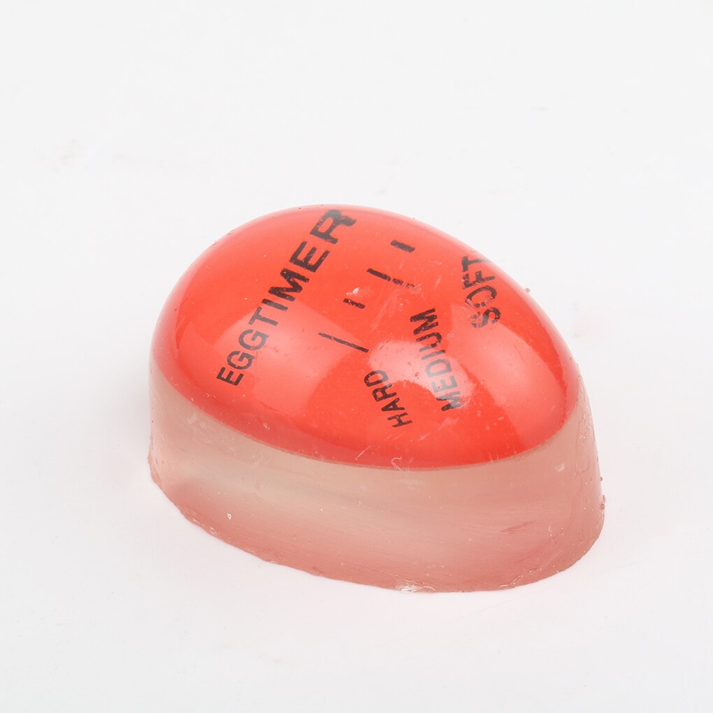 1pcs Egg Perfect Color Changing Timer Yummy Soft Hard Boiled Eggs Cooking Kitchen Eco-Friendly Resin Egg Timer Red timer tools