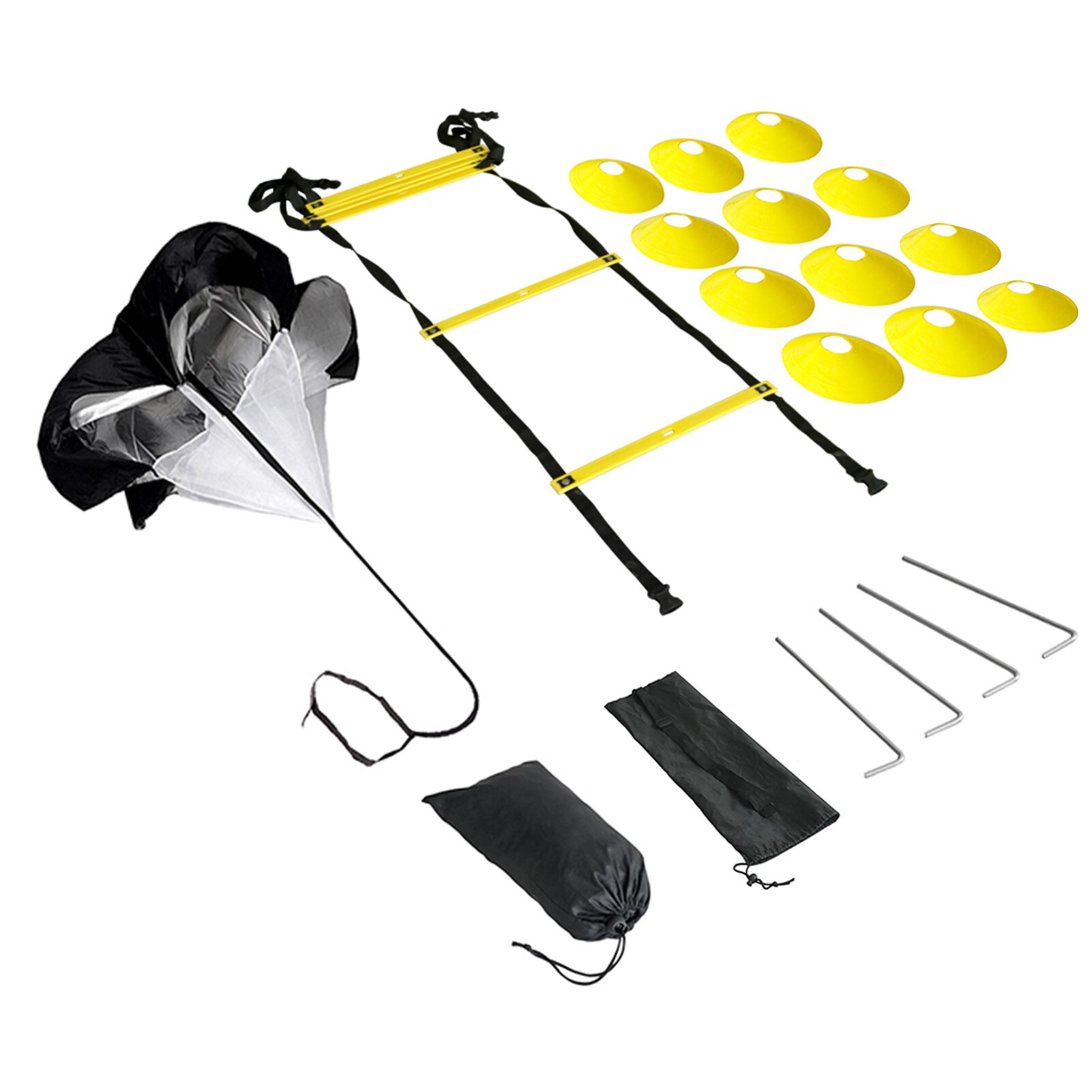 Universele stalen paal trainingsapparatuur schijf kegel driehoek gesp voetbal hockey behendigheidstraining snelheidsset verstelbare sporten