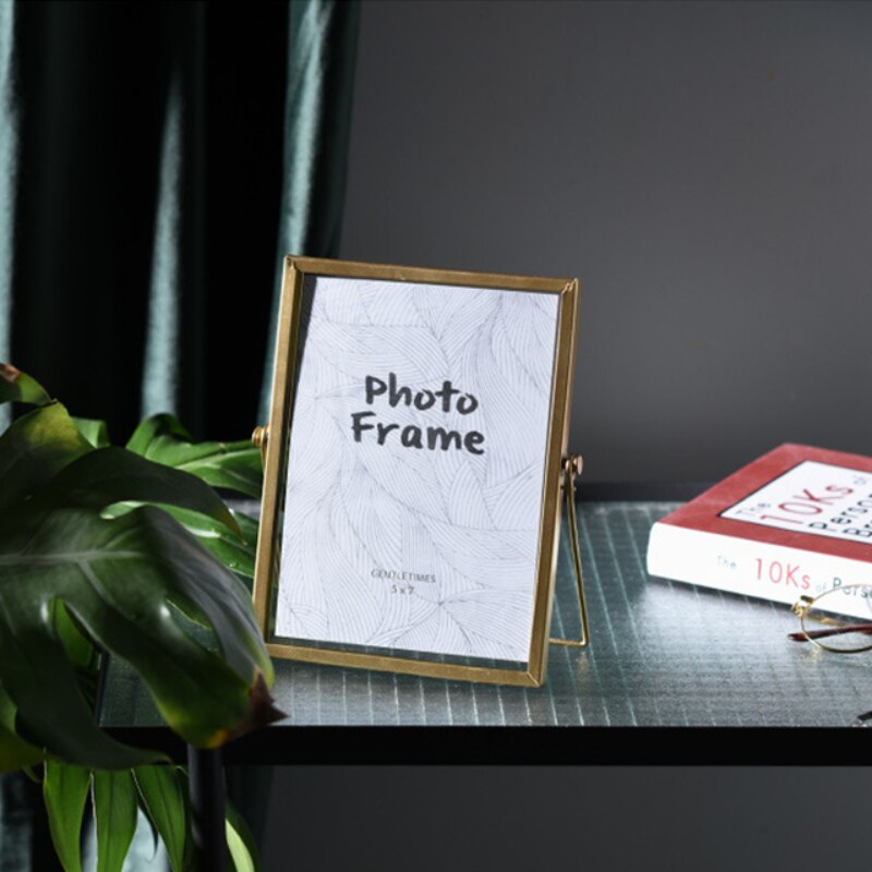 Cadre Photo géométrique en fer forgé, accessoires décoratifs créatifs pour la maison