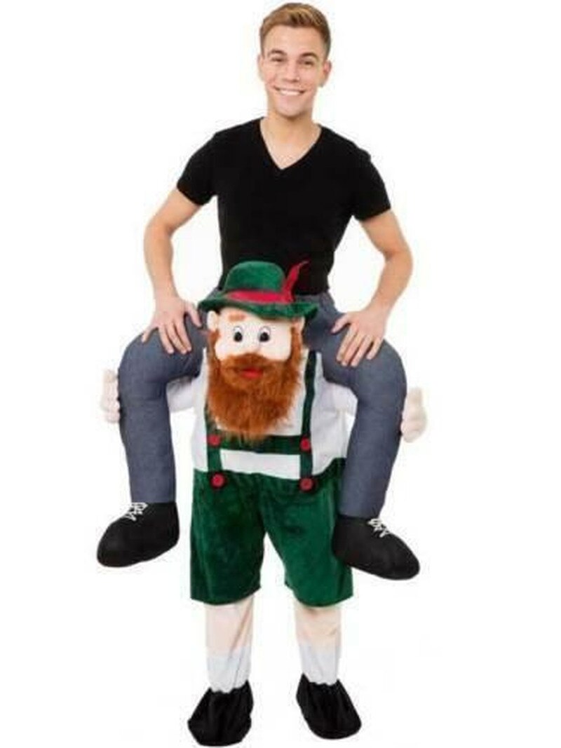 Carry Bavarian Beer Guy Ride On Me Oktoberfest Mascot Fancy Dress Costume Advertising Carnival Halloween Xmas Easter