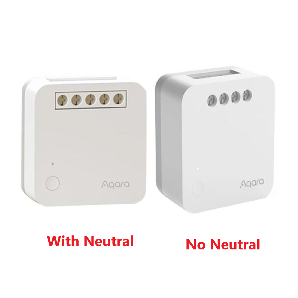 Aqara T1 relais unique non neutre avec Module neutre commutateur de contrôleur Zigbee 3.0 minuteries télécommande pour application domestique Aqara