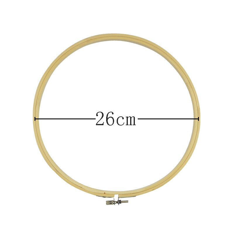 8-34cm ring embroidery hoop frame large sewing tools mini wood embroidery cross stitch Bamboo hoop for kit accessories decor: 26cm