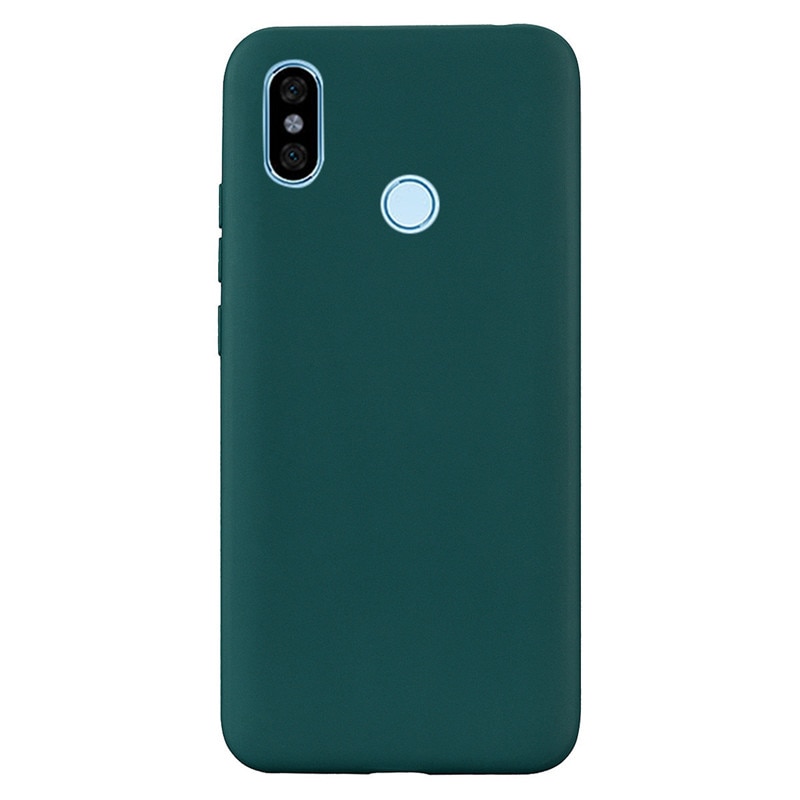 Capa de silicone para xiaomi redmi nota 5 caso tpu capa de telefone para xiaomi redmi nota 5 pro caso redmi nota 5 capa funda coque: 14 Dark Green