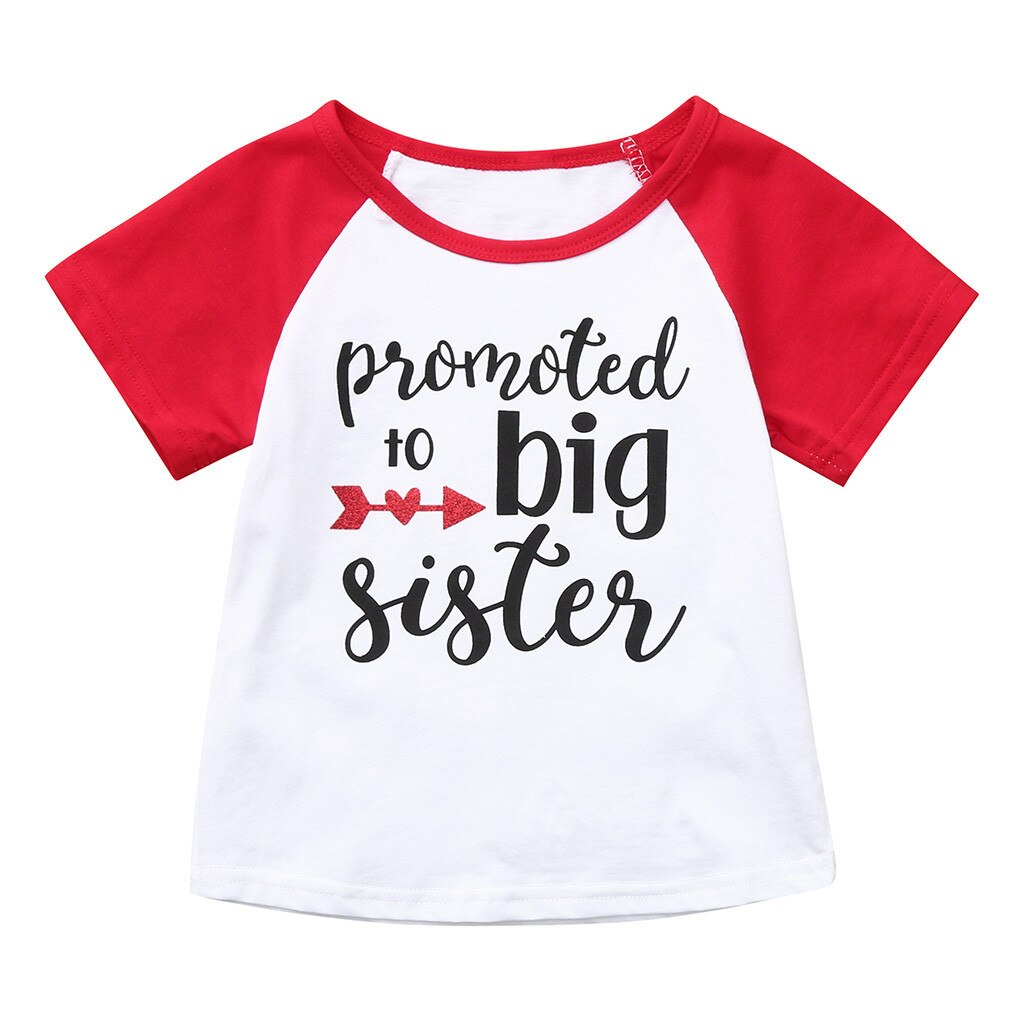 T-shirt manches courtes col rond | Couverture en coton, pour enfants de 1-5 ans, enfants garçons filles: Red / 100