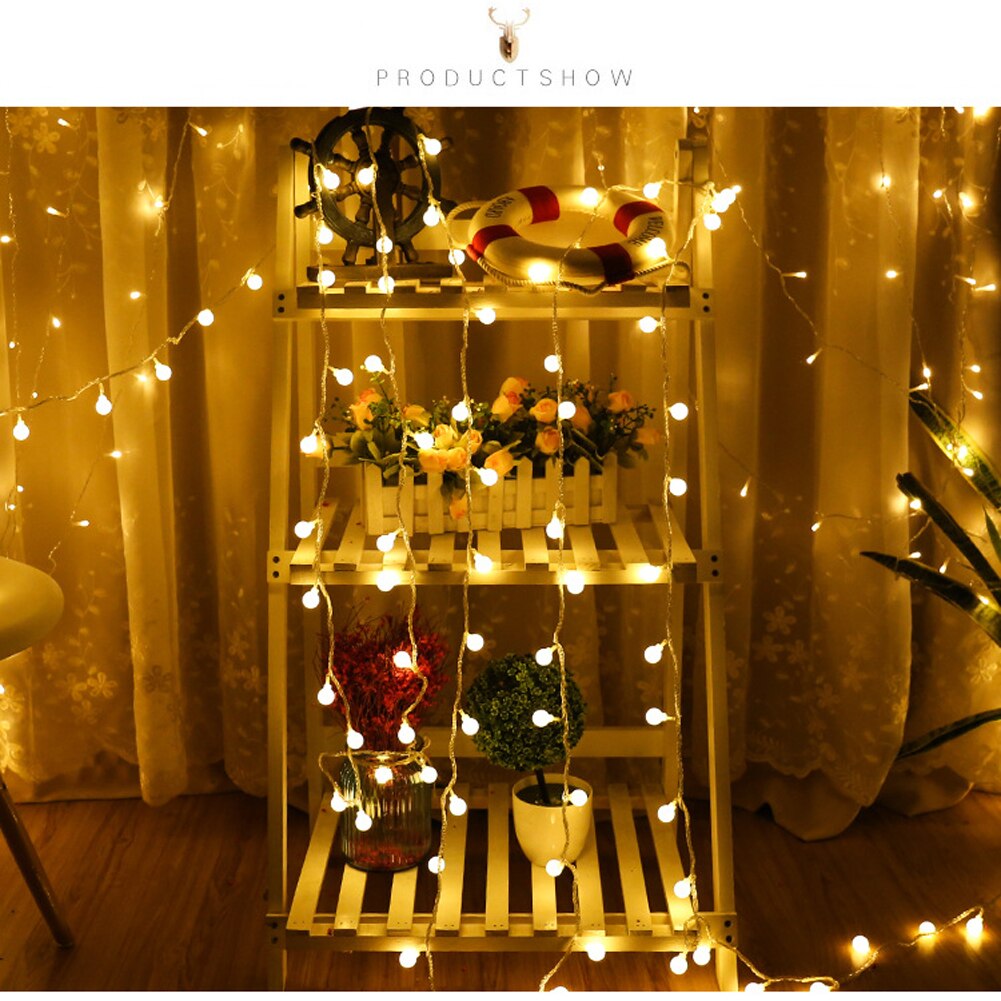 40/80 Led Fairy String Lights ,Outdoor Globe String Lights Usb Powered 8 Modi Waterdicht Kerst Fairy Verlichting Met Afstandsbediening