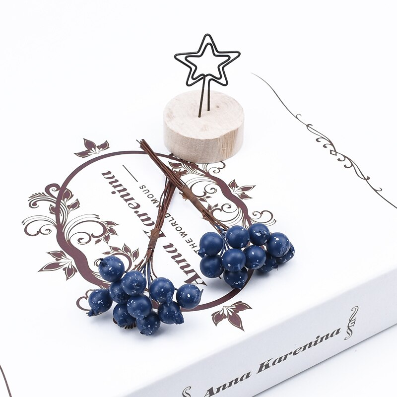 20 stk pe kirsebærfrugt kunstige planter diy box julepynt til hjemmet scrapbooking dekorative blomster kranse: 1