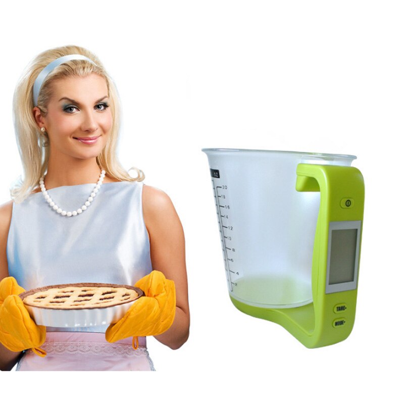 Kitchen Measuring Cup Scale LCD Digital Display for Baking Tea Weighting Coffee