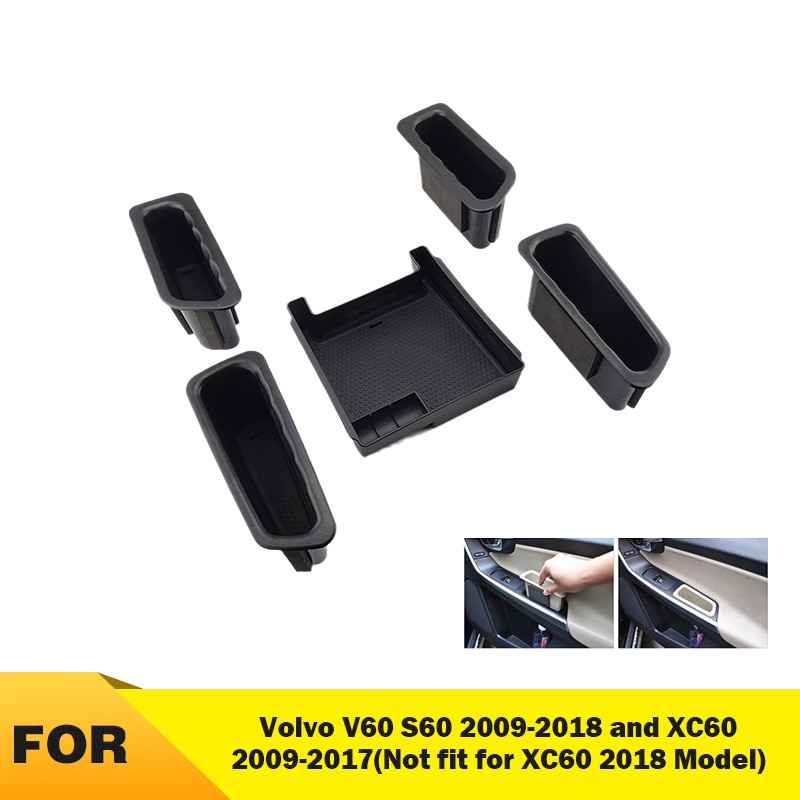 Autostoel Spleet Center Consol Secundaire Organizer Inner Deurklink Armsteun Opbergdoos Voor Volvo Xc60 S60 V60