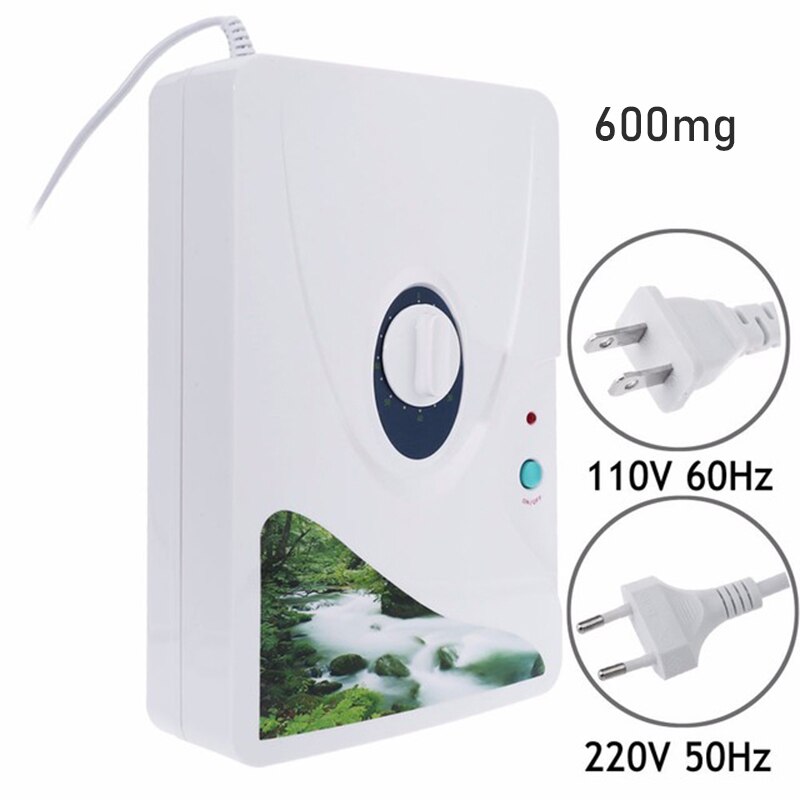Portable Ozone Generator Air Purifier Multipurpose Ozone Machine Ozonator Ionizer Home Sterilizer with Timer for Water Food Home