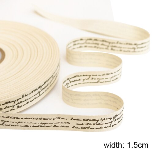 100meter Handschrift Woorden Katoen Lint Naaien Tape Stof Singels Handgemaakte Lint Voor Cadeaupapier Party Jurk Naaien Lint: Default Title