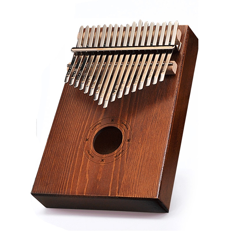 17 schlüssel Kalimba Daumen Klavier Sapele Mahagoni Körper Musical Instrument Uhr Finger Klavier Instrument